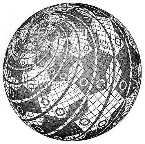 Sphere Surface with fishes